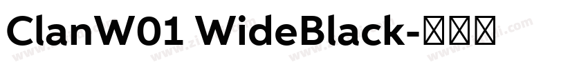ClanW01 WideBlack字体转换
